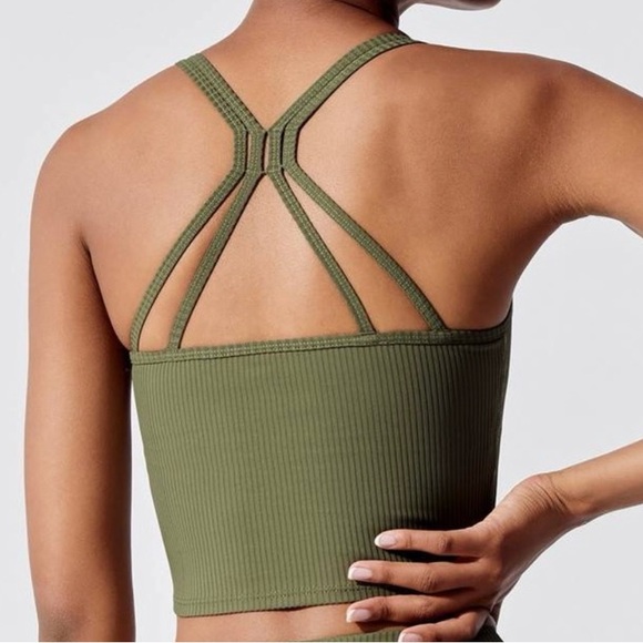 Carbon38 Ribbed Cami Bra - Picture 2 of 6